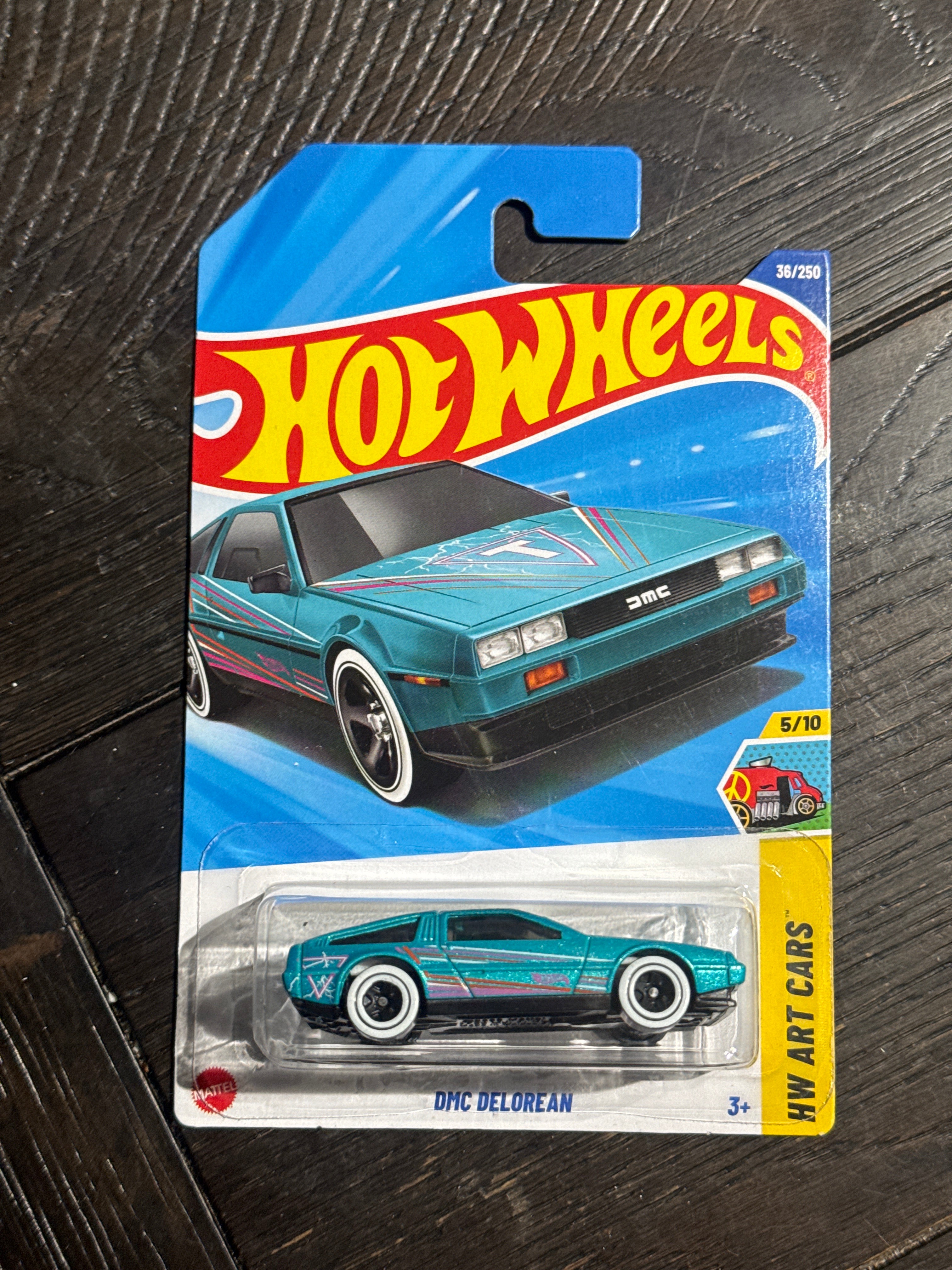 2025 Hot Wheels Mainline | DMC Delorean 36/250 HW Art Cars 5/10 Blue