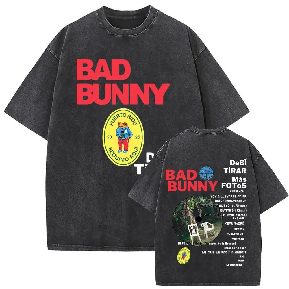 Bad Bunny Vintage Oversized Custom T-Shirt DTmF Concho DEBí TiRAR MáS FOToS