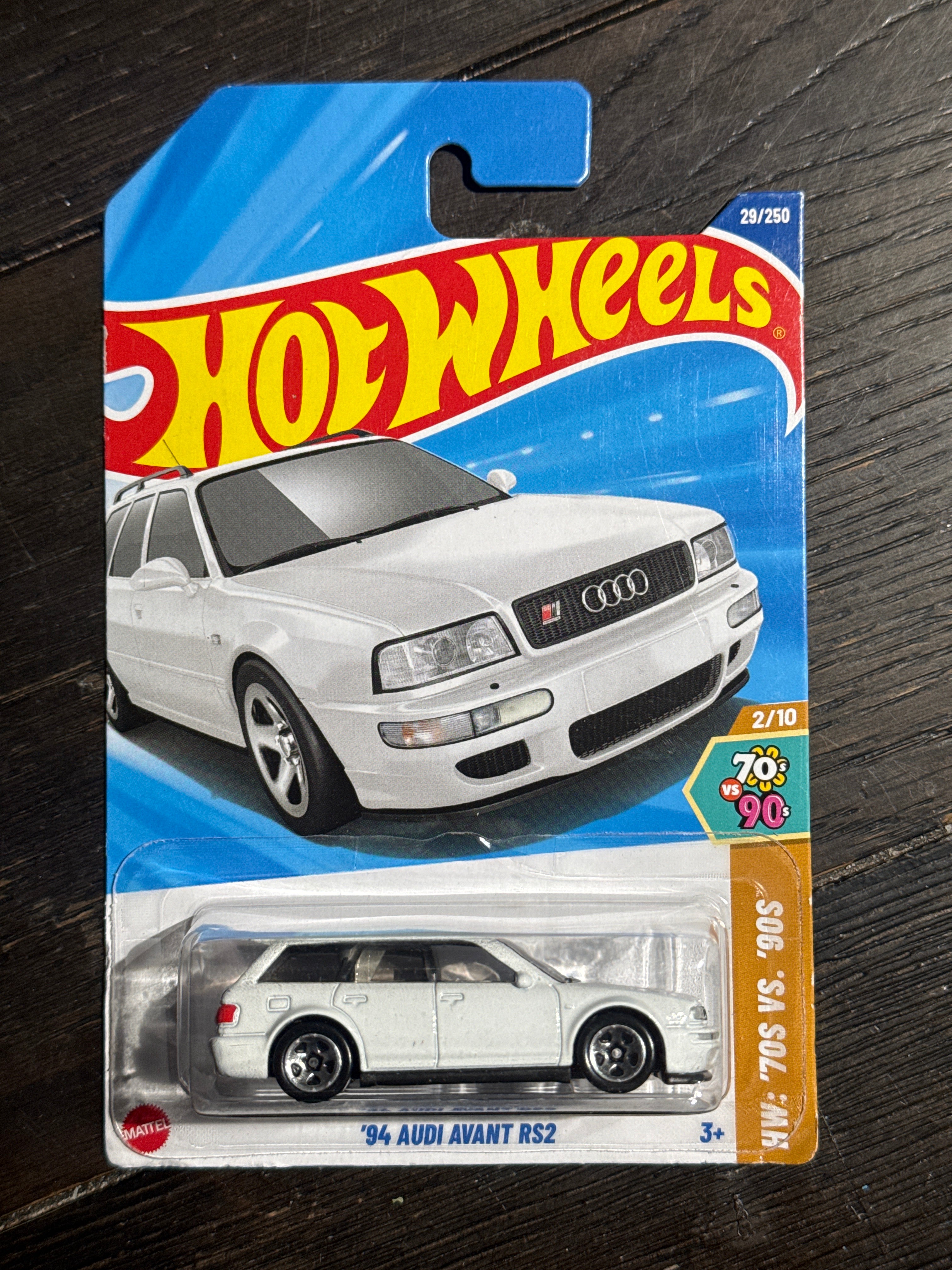 2025 Hot Wheels Mainline | 94 Audi Avant RS2 29/250 HW 70s vs 90s 2/10 White