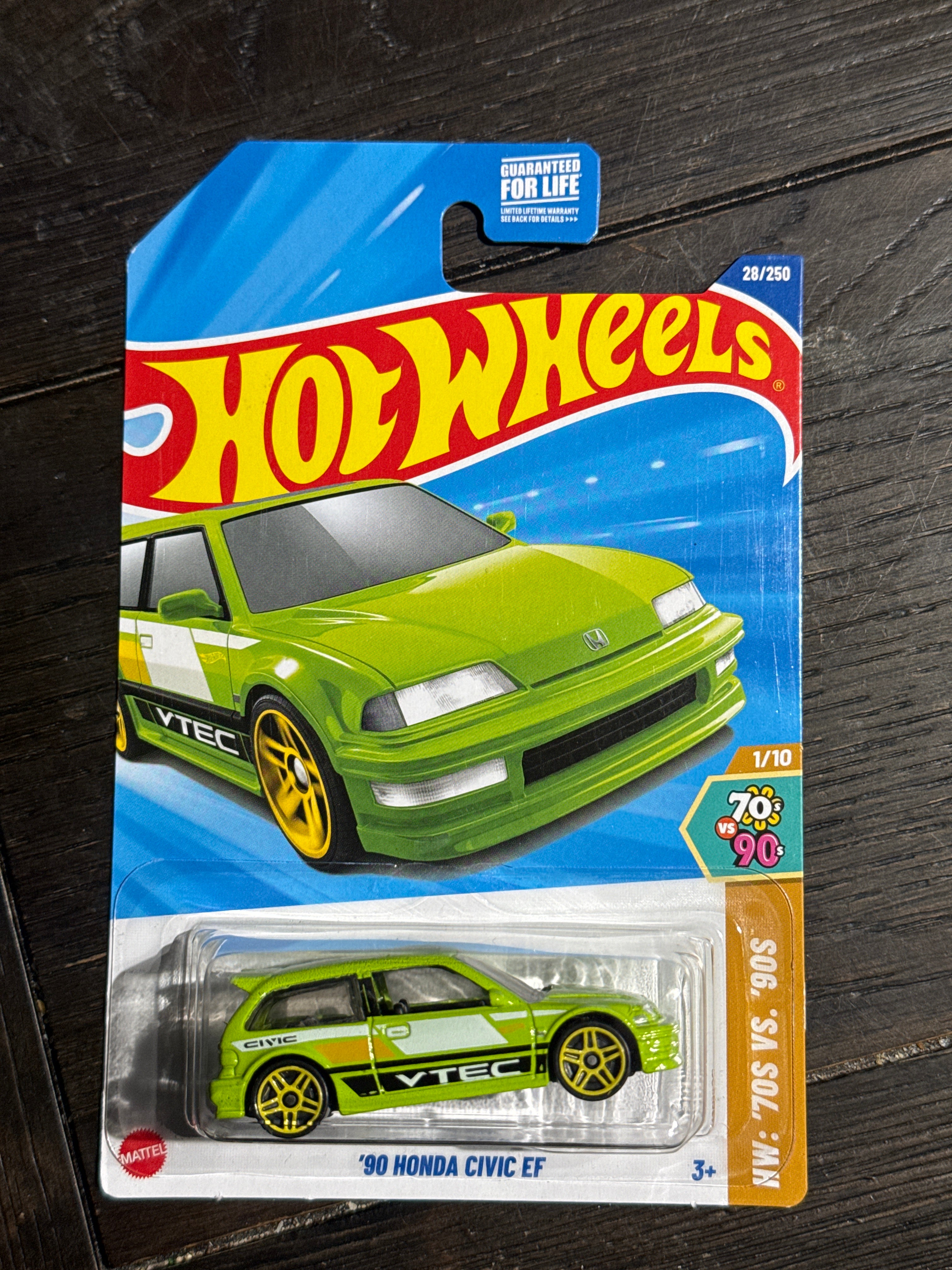 2025 Hot Wheels Mainline | 90 Honda Civic EF 28/250 HW 70s vs 90s 1/10 Green