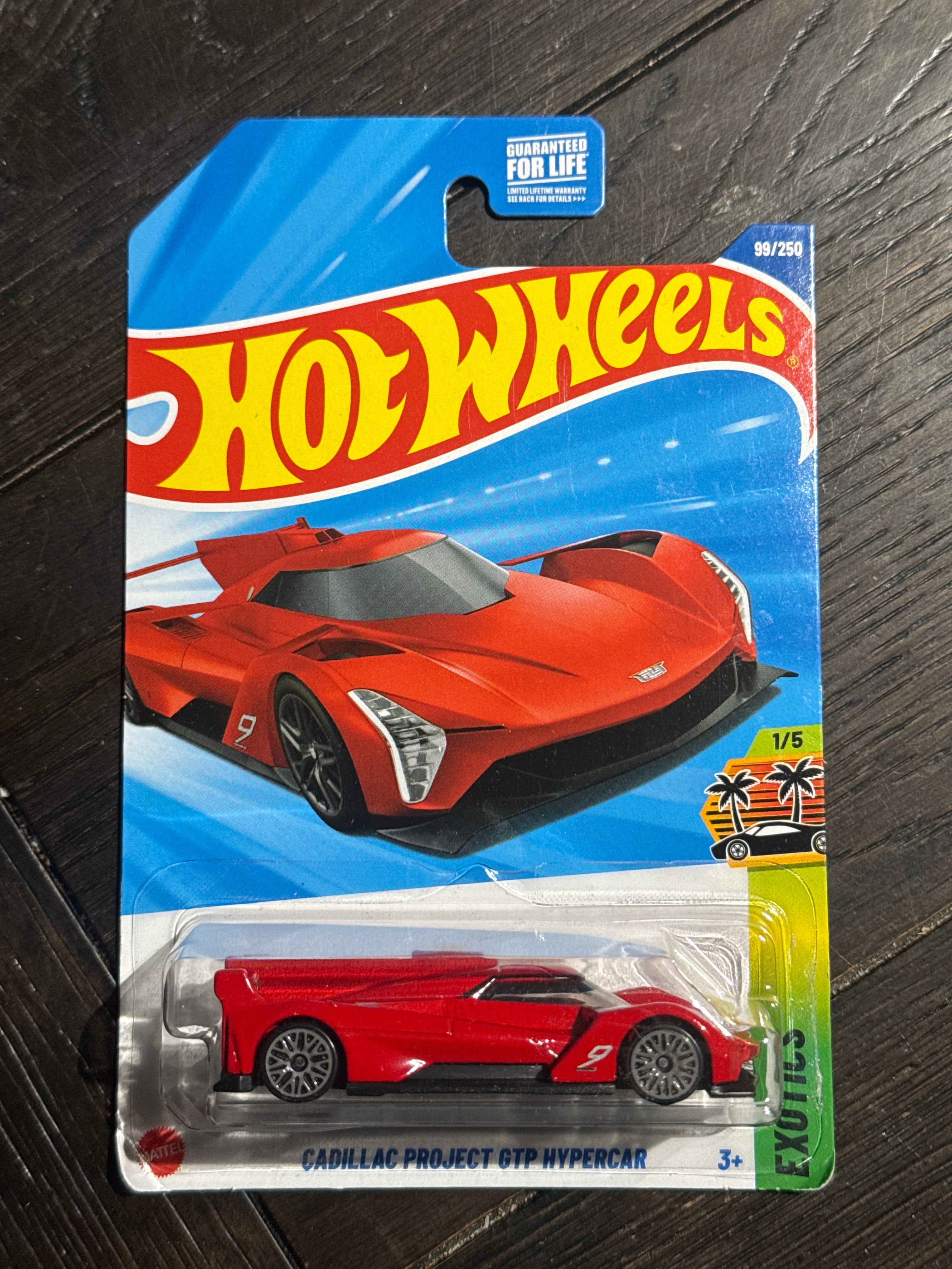 2025 Hot Wheels Mainline | Cadillac Project GTP Hypercar 99/250 Exotics 1/5 Red
