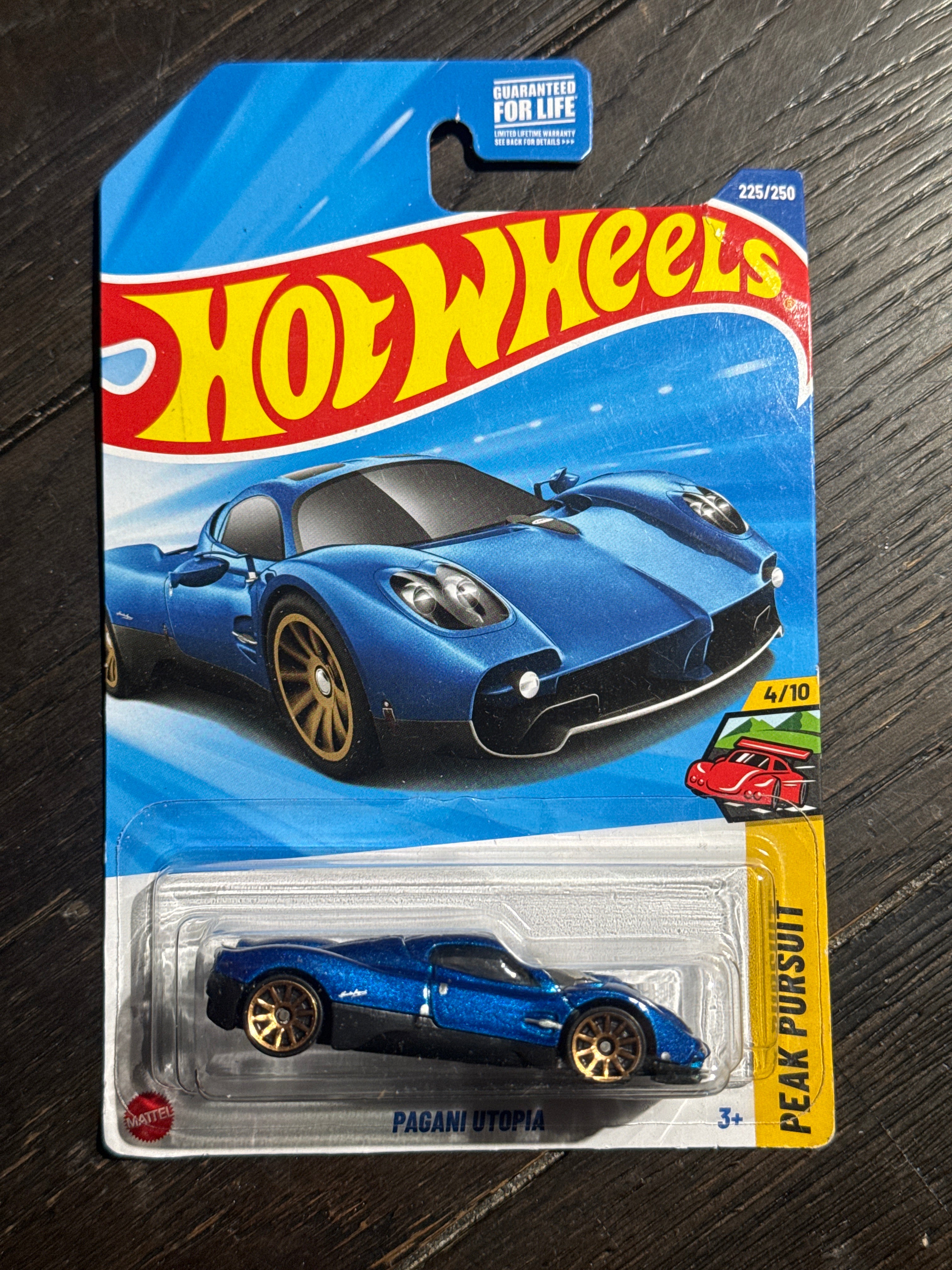 2025 Hot Wheels Mainline | Pagani Utopia 225/250 Peak Pursuit 4/10 Blue