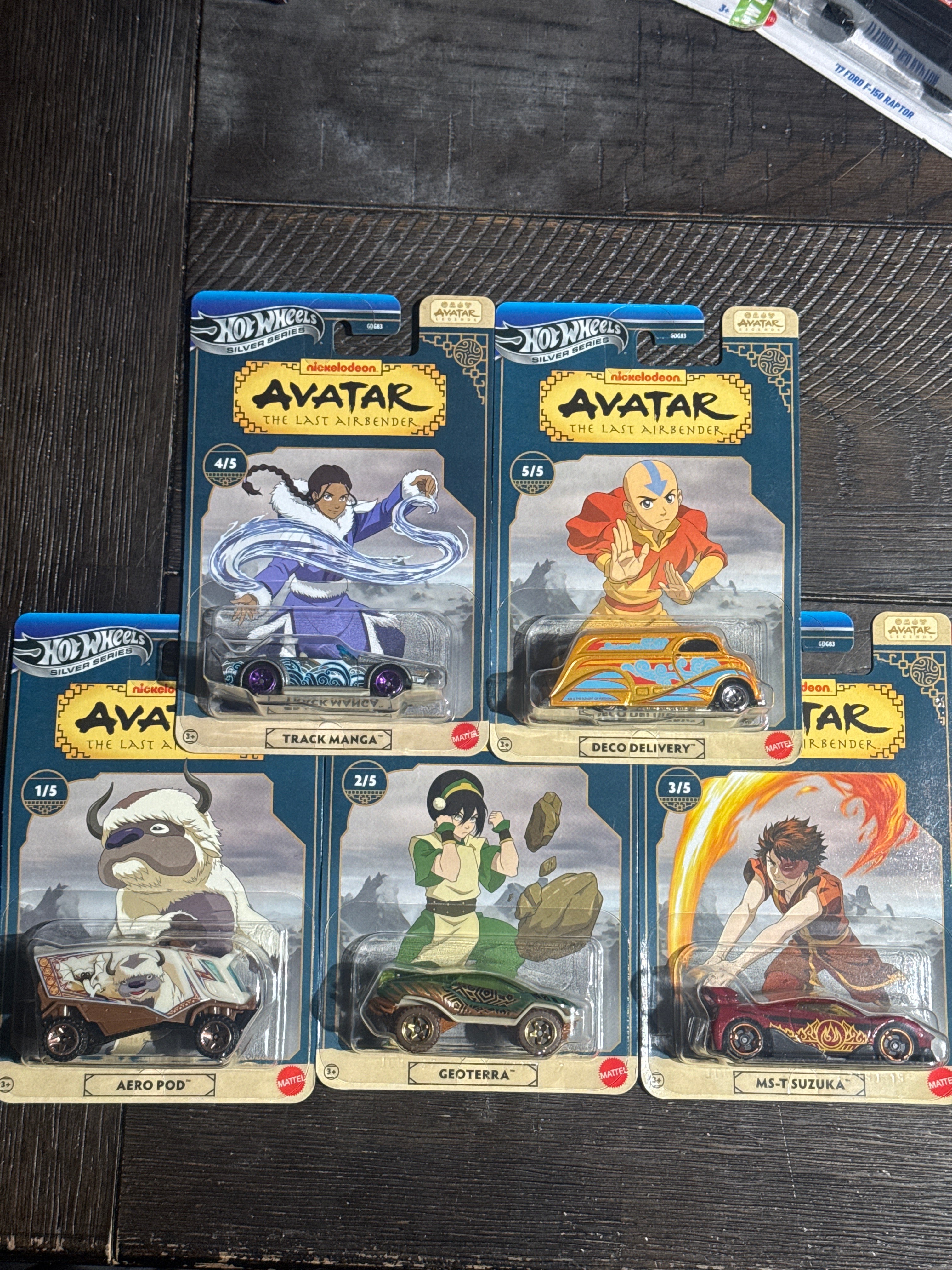 2025 Hot Wheels Silver Series | Avatar The Last Airbender Anime NICKELODEON Full Set