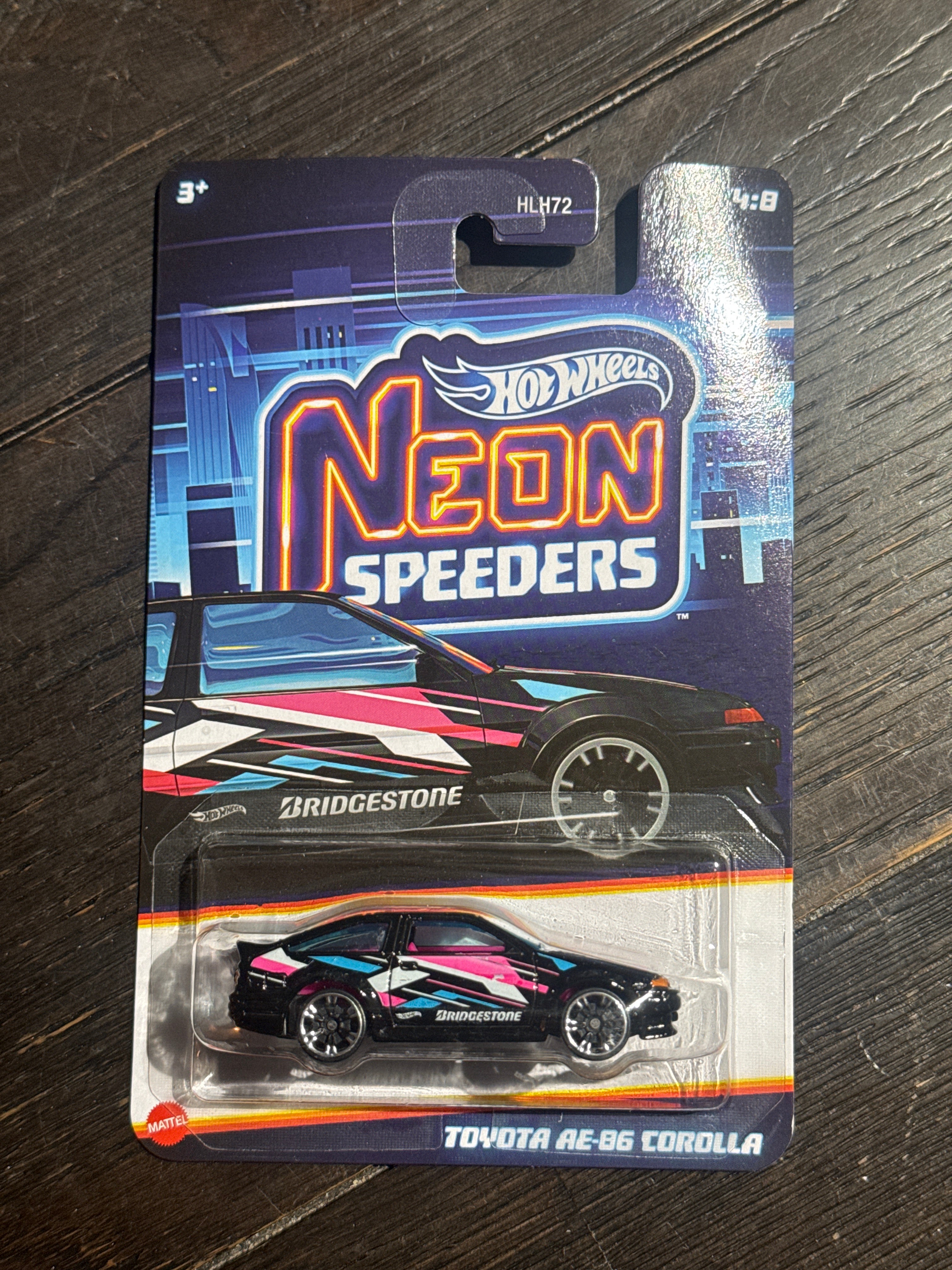2025 Hot Wheels Neon Speeders | Toyota AE-86 Corolla 4/8