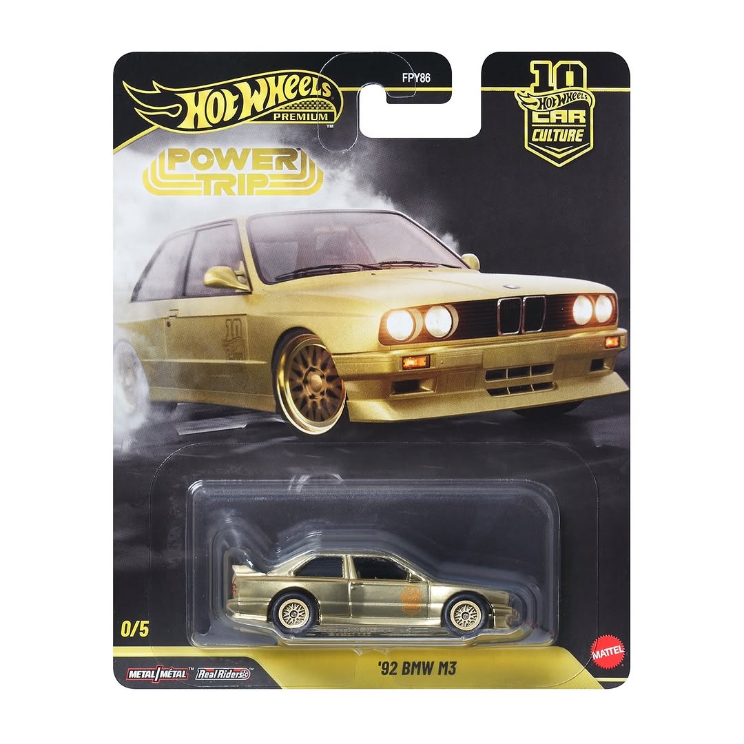 2026 Hot Wheels Premium Car Culture Power Trip Full Set 92 BMW M3 Chase