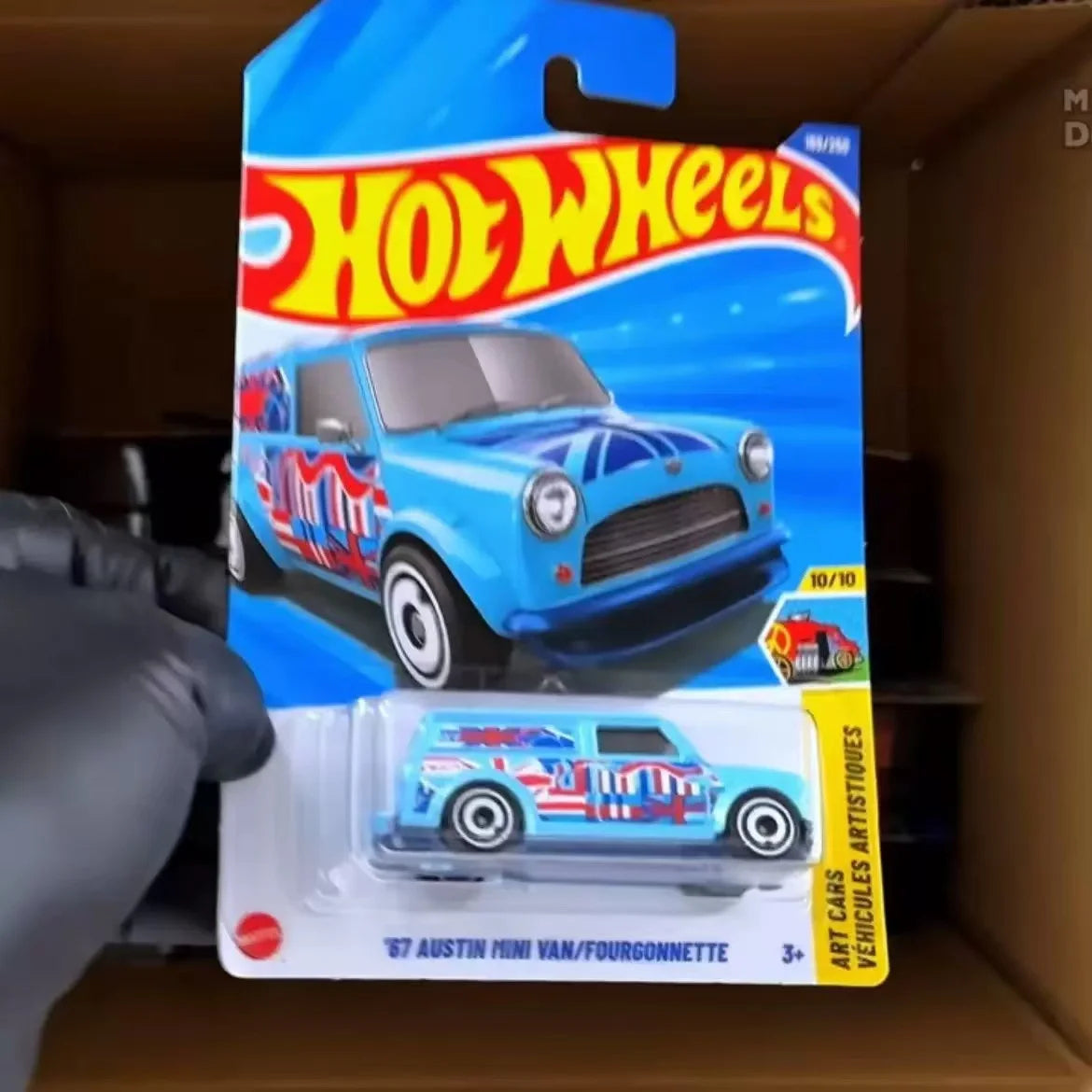2025 Hot Wheels Mainline | '67 Austin Mini Van 169/250 Art Cars 10/10 Blue