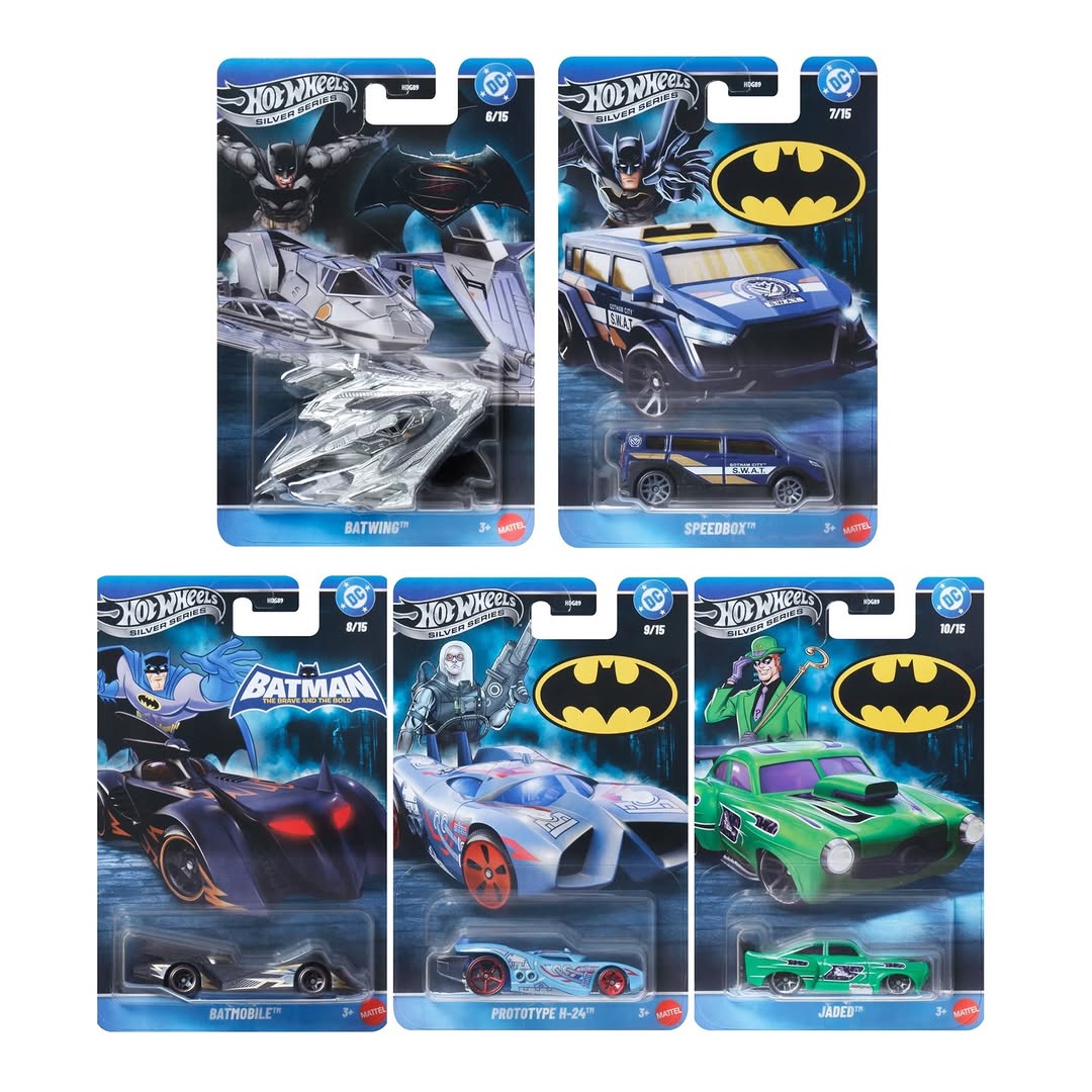 2026 Hot Wheels Silver Series | Exclusive Batman Themed Full Set
