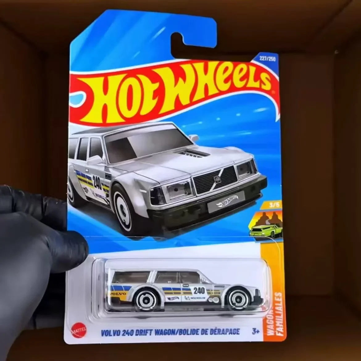 2025 Hot Wheels Mainline | Volvo 240 Drift Wagon 227/250 HW Wagons 3/5 Silver