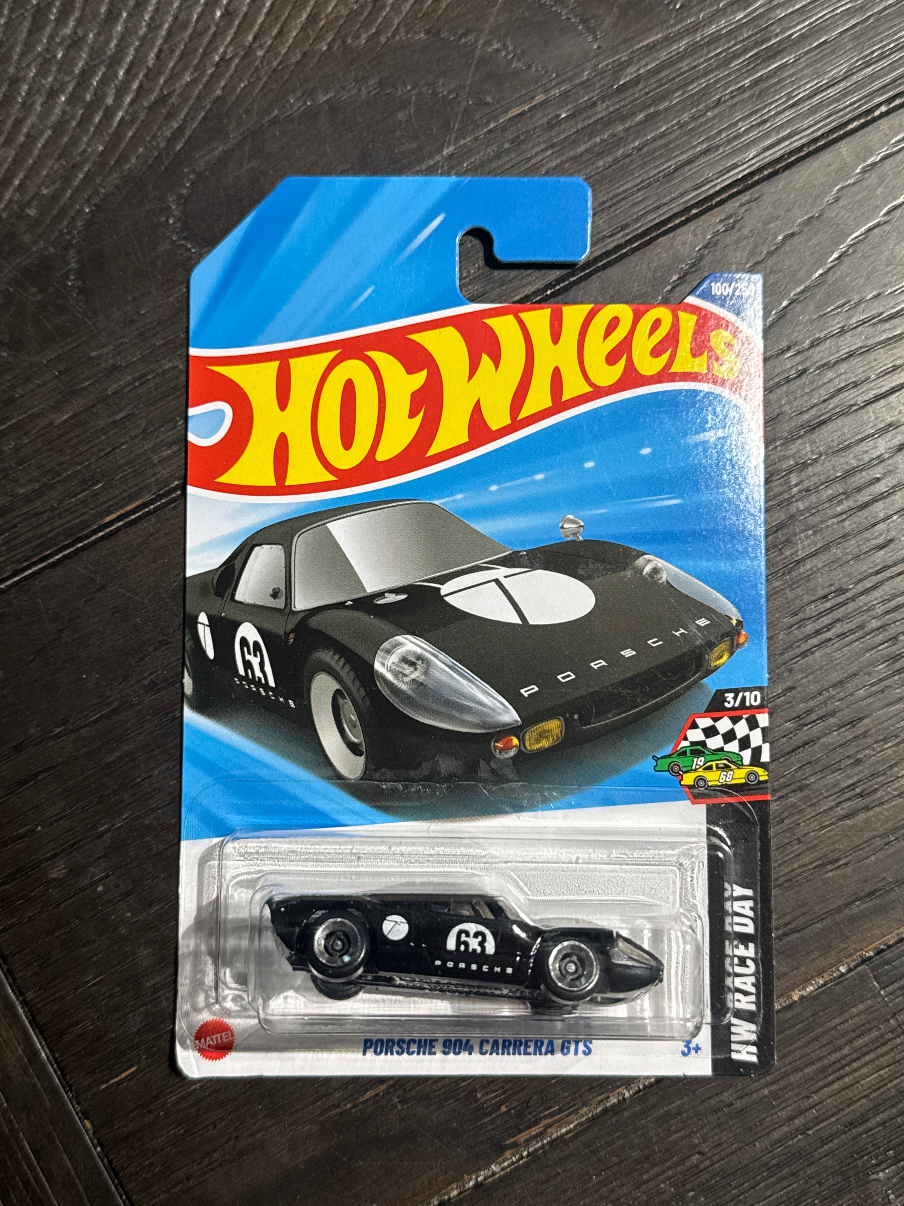2025 Hot Wheels Mainline | Porsche 904 Carrera GTS 100/250 HW Race Day 3/10 Black