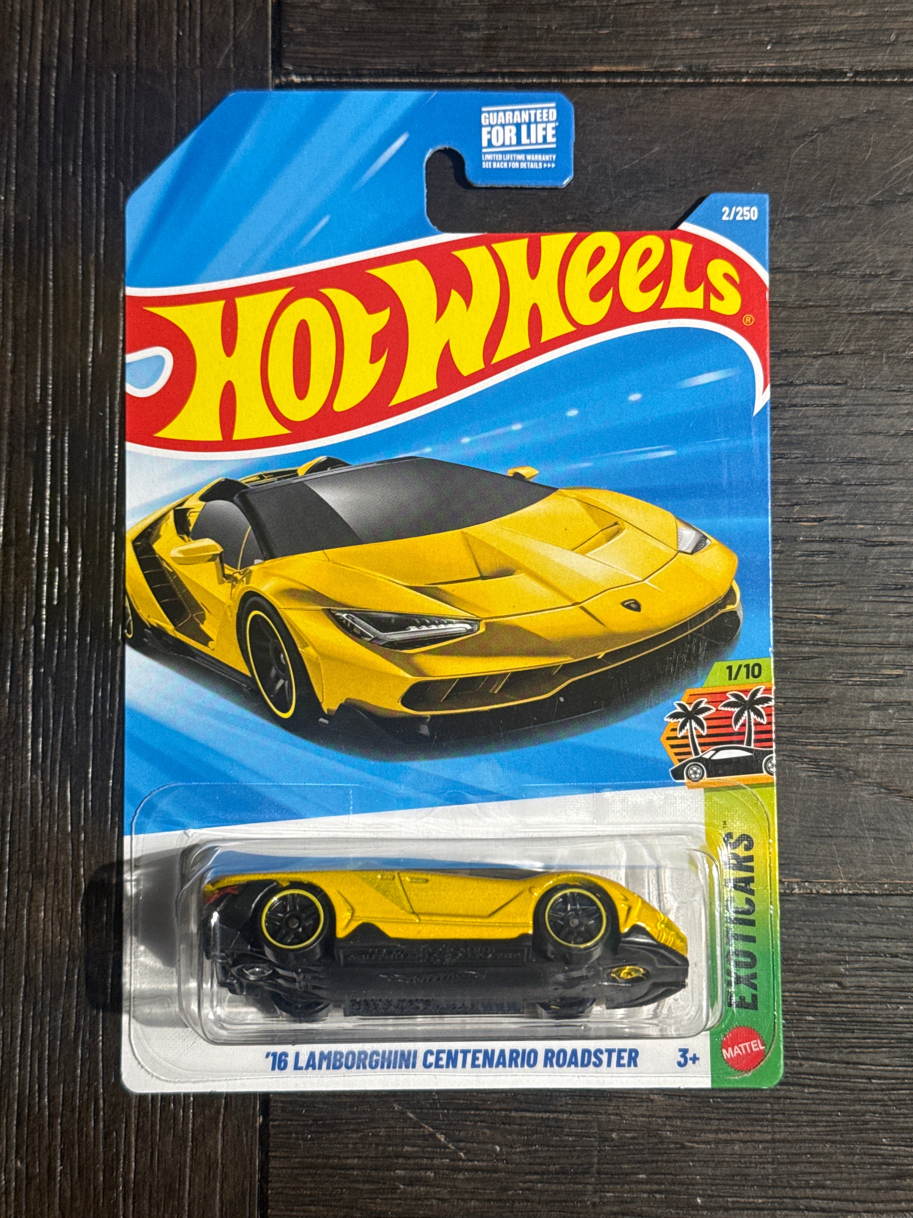 2026 Hot Wheels Mainline | 16 Lamborghini Centenario Roadster 2/250 Exoticars 1/10 Yellow
