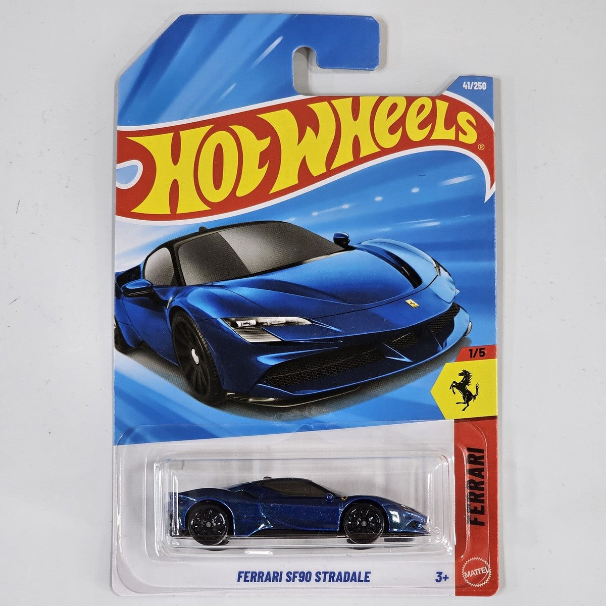 2026 Hot Wheels Mainline | Ferrari SF90 Stradale 41/250 Ferrari 1/5 Blue