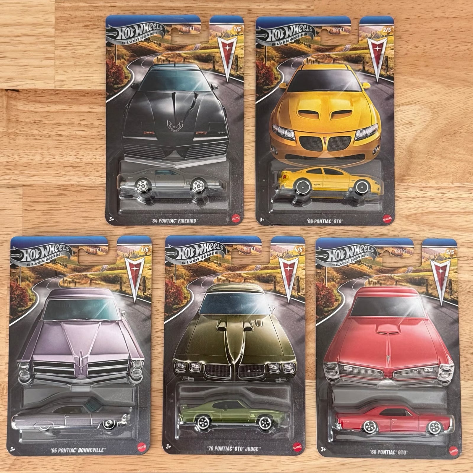 2025 Hot Wheels Silver Series | Exclusive Pontiac Full Set